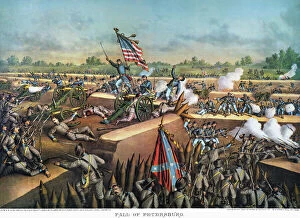 Images Dated 20th July 2012: FALL OF PETERSBURG, 1865. The Fall of Petersburg, Virginia, during the American Civil War