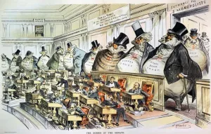 Anti-Trust Cartoon Print, 1889