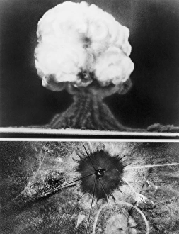 The first atomic explosion, 16 July 1945, in New Mexico The first atomic explosion, 16 July 1945, in New Mexico