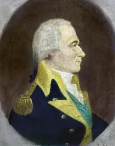 Alexander Hamilton Prints: Alexander Hamilton Print - Late 18th Century Oil on Panel