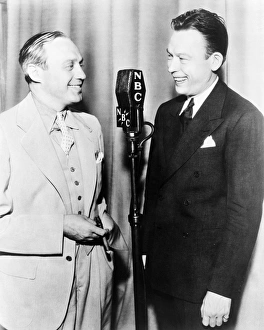 FRED ALLEN (1894-1956). American comedian. With fellow comedian Jack Benny, right FRED ALLEN (1894-1956). American comedian. With fellow comedian Jack Benny, right