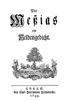 FRIEDRICH G. KLOPSTOCK (1724-1803). German poet FRIEDRICH G. KLOPSTOCK (1724-1803). German poet
