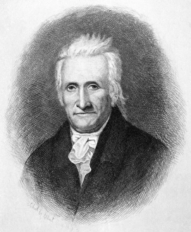 GABRIEL DUVALL (1752-1844). American jurist. Etching 1889, by Albert Rosenthal GABRIEL DUVALL (1752-1844). American jurist. Etching 1889, by Albert Rosenthal