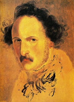 GAETANO DONIZETTI (1797-1848). Italian composer. Oil, probably c1815-17 GAETANO DONIZETTI (1797-1848). Italian composer. Oil, probably c1815-17