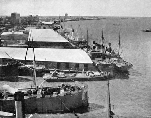 GALVESTON HARBOR, 1900. The Harbor of Galveston, Texas GALVESTON HARBOR, 1900. The Harbor of Galveston, Texas