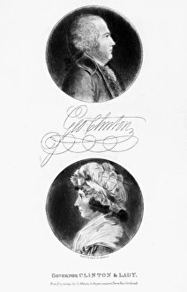 GEORGE CLINTON (1739-1812). Governor Clinton and Lady. American lawyer and statesman GEORGE CLINTON (1739-1812). Governor Clinton and Lady. American lawyer and statesman