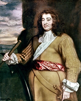 GEORGE MONCK (1608-1670). Duke of Albermarle. English soldier. Oil on canvas, c1665-66 GEORGE MONCK (1608-1670). Duke of Albermarle. English soldier. Oil on canvas, c1665-66