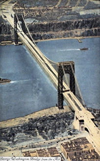 GEORGE WASHINGTON BRIDGE. The bridge across the Hudson River, opened for traffic in 1931 GEORGE WASHINGTON BRIDGE. The bridge across the Hudson River, opened for traffic in 1931