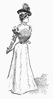GIBSON GIRL, 1899. Drawing, 1899, by Charles Dana Gibson GIBSON GIRL, 1899. Drawing, 1899, by Charles Dana Gibson