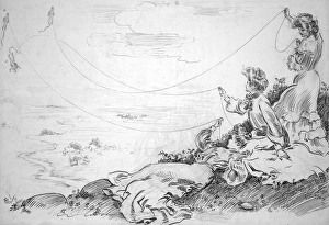 GIBSON GIRLS, c1904. 'Summer Sports.' Pen and ink drawing by Charles Dana Gibson GIBSON GIRLS, c1904. 'Summer Sports.' Pen and ink drawing by Charles Dana Gibson