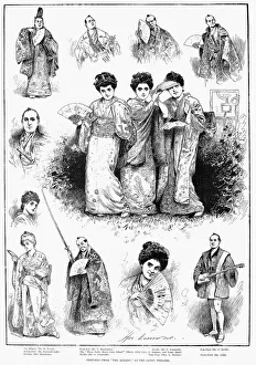 GILBERT & SULLIVAN: MIKADO. Sketches from The Mikado, Gilbert and Sullivans new comic opera at the Savoy Theatre in GILBERT & SULLIVAN: MIKADO. Sketches from The Mikado, Gilbert and Sullivans new comic opera at the Savoy Theatre in