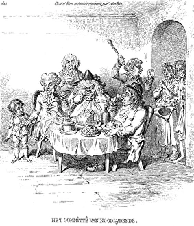 GILLRAY: CHARITY, 1796. Charity Begins at Home. Etching, 1796, by James Gillray (1757-1815) GILLRAY: CHARITY, 1796. Charity Begins at Home. Etching, 1796, by James Gillray (1757-1815)