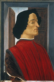 GIULIANO de MEDICI (1453-1478). Florentine statesman. Tempera on panel, c1478-80 GIULIANO de MEDICI (1453-1478). Florentine statesman. Tempera on panel, c1478-80