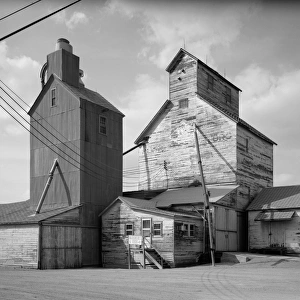 Print of Grain Elevators in Chokio, Minnesota