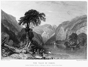 GREECE: VALE OF TEMPE. View of the Vale of Tempe, a gorge in Thessaly in northern Greece GREECE: VALE OF TEMPE. View of the Vale of Tempe, a gorge in Thessaly in northern Greece