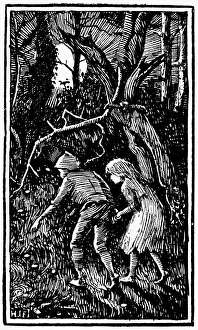 GRIMM: HANSEL AND GRETEL. Drawing, c1891, by Henry J GRIMM: HANSEL AND GRETEL. Drawing, c1891, by Henry J