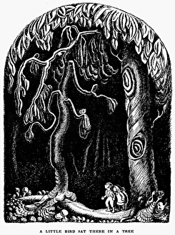 GRIMM: HANSEL AND GRETEL. A little bird sat there in a tree GRIMM: HANSEL AND GRETEL. A little bird sat there in a tree