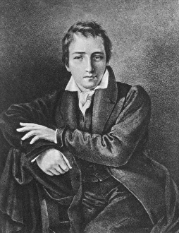 HEINRICH HEINE (1797-1856). German poet and critic. Painting, 1831, at Frankfort HEINRICH HEINE (1797-1856). German poet and critic. Painting, 1831, at Frankfort