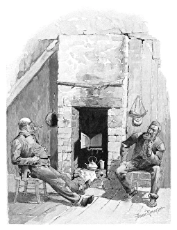 HUDSON BAY: TRAPPERS, 1892. 'Talking Musquash HUDSON BAY: TRAPPERS, 1892. 'Talking Musquash