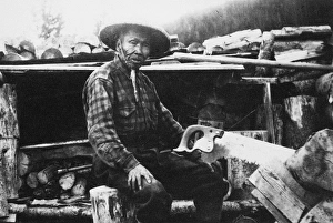 IMMIGRANTS: CHINESE, c1920. Ah Can, an herbalist living in Warrens, Idaho, laying IMMIGRANTS: CHINESE, c1920. Ah Can, an herbalist living in Warrens, Idaho, laying