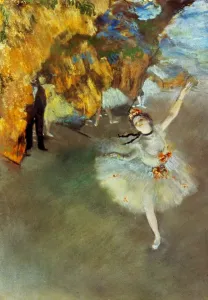 DEGAS: STAR, 1876-77 Print - A pastel on paper depiction of a dancer