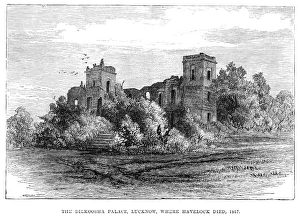 INDIA: DILKUSHA KOTHI. Ruins of the Dilkusha Kothi, an 18th century English baroque INDIA: DILKUSHA KOTHI. Ruins of the Dilkusha Kothi, an 18th century English baroque