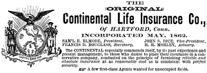 INSURANCE ADVERTISEMENT. The Continental Life Insurance Company of Hartford, Connecticut INSURANCE ADVERTISEMENT. The Continental Life Insurance Company of Hartford, Connecticut