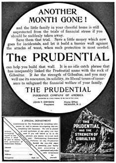 INSURANCE ADVERTISEMENT. The Prudential Insurance Company of America, located in Newark INSURANCE ADVERTISEMENT. The Prudential Insurance Company of America, located in Newark