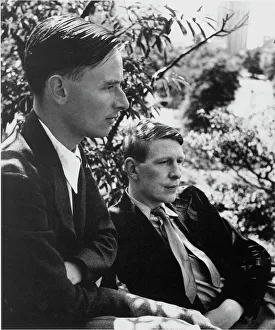 ISHERWOOD AND AUDEN. Christopher Isherwood, English writer, with W.H. Auden, English poet ISHERWOOD AND AUDEN. Christopher Isherwood, English writer, with W.H. Auden, English poet