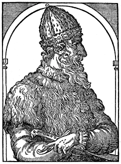 IVAN III (1440-1505). Called Ivan the Great. Grand Duke of Russia, 1462-1505. Woodcut IVAN III (1440-1505). Called Ivan the Great. Grand Duke of Russia, 1462-1505. Woodcut