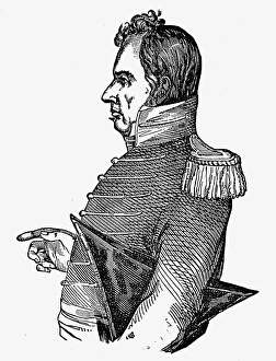 JAMES MILLER (1775-1851). American army officer. Wood engraving, American, 19th century JAMES MILLER (1775-1851). American army officer. Wood engraving, American, 19th century