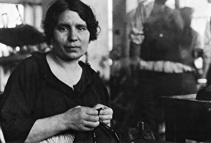 JEWISH IMMIGRANT, 1915. A Jewish worker in a Rochester, New York, garment factory JEWISH IMMIGRANT, 1915. A Jewish worker in a Rochester, New York, garment factory