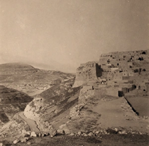 JORDAN: KERAK CASTLE, 1939. Kerak Castle, also known as Karak in Moab, built by JORDAN: KERAK CASTLE, 1939. Kerak Castle, also known as Karak in Moab, built by