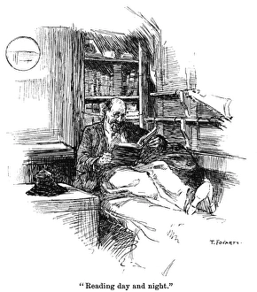 JOSHUA SLOCUM (1844-?1909). American mariner. Slocum in the cabin of the Spray JOSHUA SLOCUM (1844-?1909). American mariner. Slocum in the cabin of the Spray