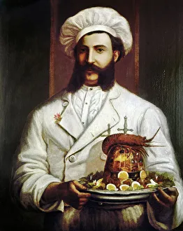 Jules Harder, the first chef at San Franciscos Palace Hotel. Oil on canvas by Joseph Harrington, 1874 Jules Harder, the first chef at San Franciscos Palace Hotel. Oil on canvas by Joseph Harrington, 1874