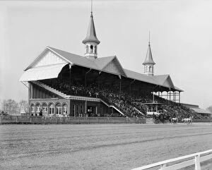 Related Images Collection: KENTUCKY DERBY, 1901. The Churchill Downs racetrack in Louisville, Kentucky