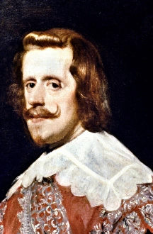 KING PHILIP IV OF SPAIN (1605-1665). King of Spain, 1621-1665. Oil on canvas (detail) KING PHILIP IV OF SPAIN (1605-1665). King of Spain, 1621-1665. Oil on canvas (detail)
