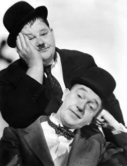 Pop art Collection: LAUREL AND HARDY, 1939. Publicity still from the motion picture Flying Deuces, 1939