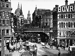 Related Images Collection: LONDON: LUDGATE CIRCUS. View of Ludgate Circus, London, England, with St