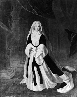 LOUISE FRANCOISE DE BOURBON (1673-1743). Legitimized daughter of King Louis XIV of France LOUISE FRANCOISE DE BOURBON (1673-1743). Legitimized daughter of King Louis XIV of France