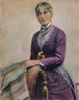 MAGGIE LENA WALKER. (c1867-1934): oil over a photograph, perhaps taken in 1886 MAGGIE LENA WALKER. (c1867-1934): oil over a photograph, perhaps taken in 1886