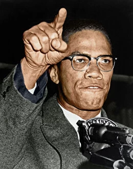 Images Dated 1st September 2009: MALCOLM X (1925-1965). Born Malcolm Little. American religious and political leader