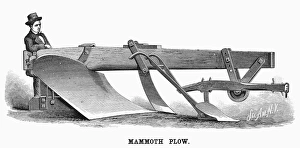 MAMMOTH PLOUGH, 1879. Large plough made by Deere & Co., Illinois, for the St MAMMOTH PLOUGH, 1879. Large plough made by Deere & Co., Illinois, for the St