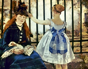 MANET: GARE ST LAZARE, 1873. Canvas by Edouard Manet MANET: GARE ST LAZARE, 1873. Canvas by Edouard Manet