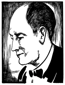 MANUEL de FALLA (1876-1946). Spanish composer. Drawing, c1932, by Samuel Nisenson MANUEL de FALLA (1876-1946). Spanish composer. Drawing, c1932, by Samuel Nisenson