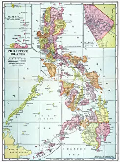 Images Dated 9th May 2012: MAP: PHILIPPINES, 1905. Map of the Philippine Islands printed in the United States in 1905