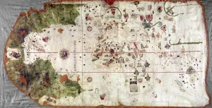 Juan de la Cosa's 1500 World Map Print