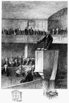 METHODIST CHURCH, c1770. Service at St. Georges Methodist Church in Philadelphia METHODIST CHURCH, c1770. Service at St. Georges Methodist Church in Philadelphia