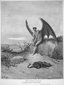 MILTON: PARADISE LOST. Satan and the snake MILTON: PARADISE LOST. Satan and the snake
