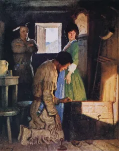 N.C. Wyeth Illustration Prints: COOPER: DEERSLAYER, 1925. Deerslayer